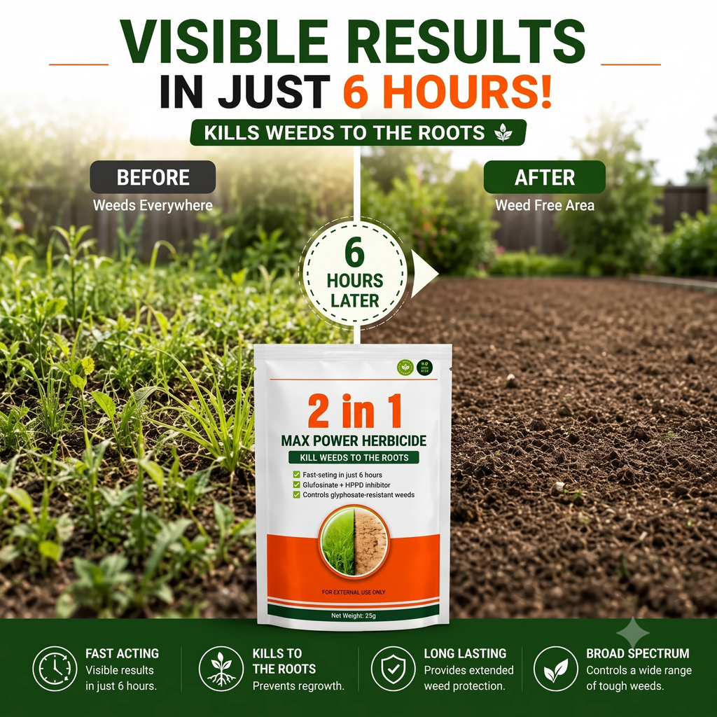 Dual-Action Weed Killer - Max Power Herbicide (Pack of 2 & 4)