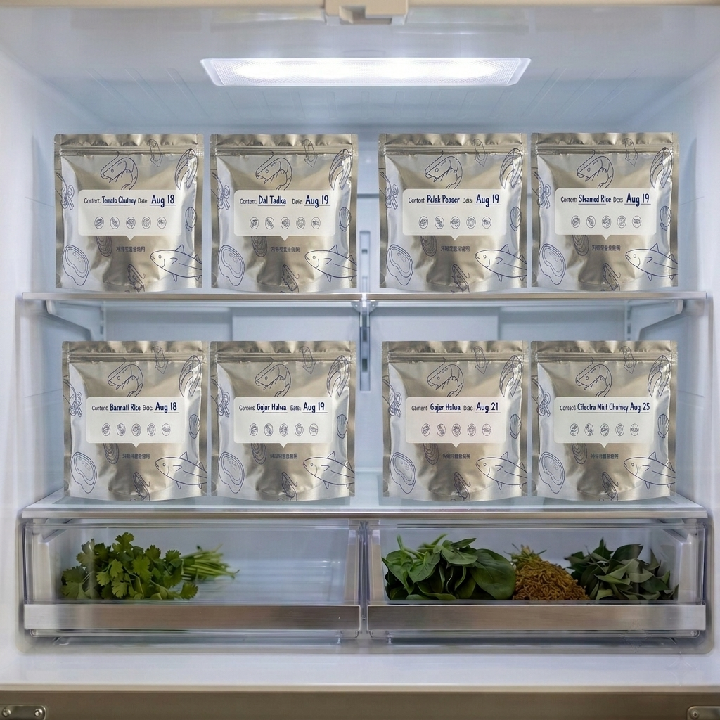 Reusable Foil Zip Lock Vacuum Food Storage Bag (Pack of 20)